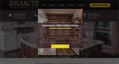 Desktop Screenshot of granitemporium.com